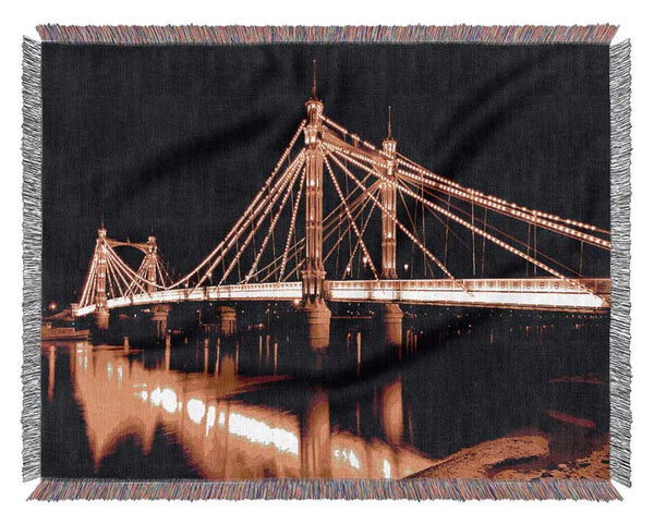 London Bridge Reflections Woven Blanket