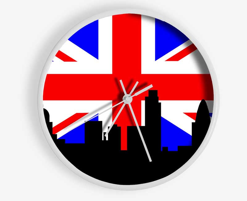 London City Great British Flag Clock - Wallart-Direct UK