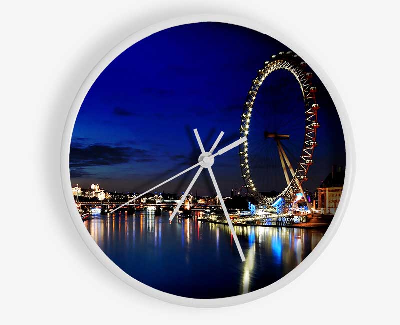 London Eye At Night Clock - Wallart-Direct UK