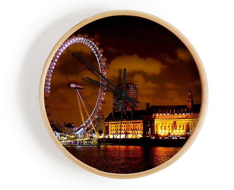 London Eye Night Skys Clock - Wallart-Direct UK