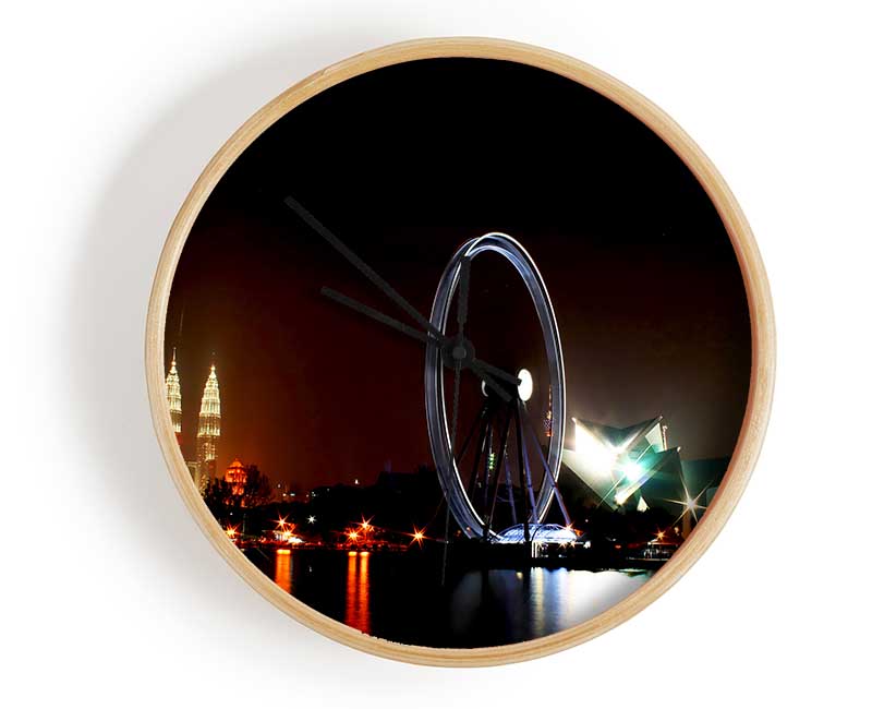 London Eye Over The Thames Clock - Wallart-Direct UK