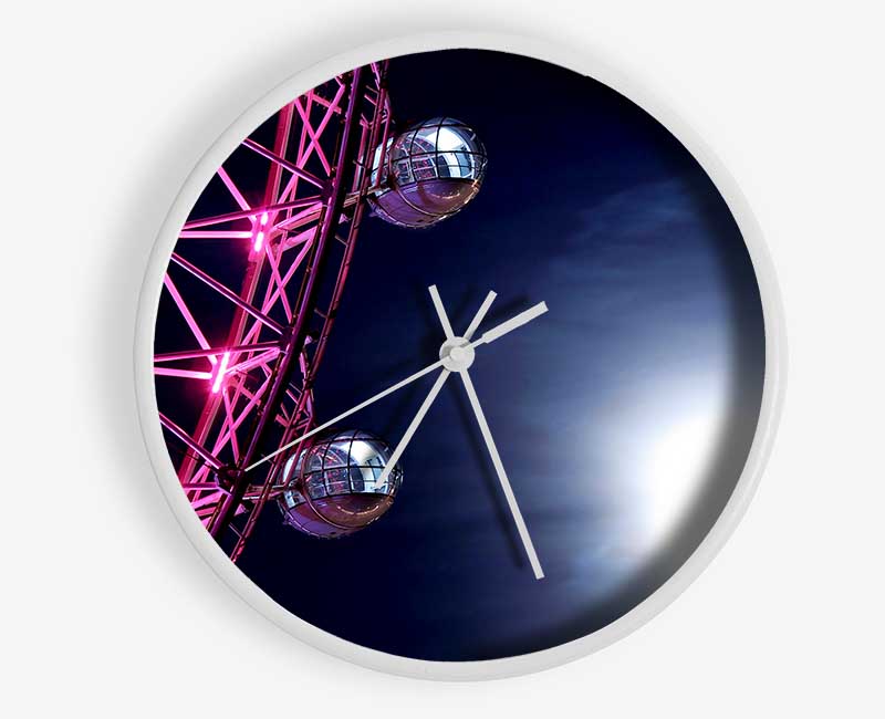 London Eye Pods In The Moonlight Clock - Wallart-Direct UK