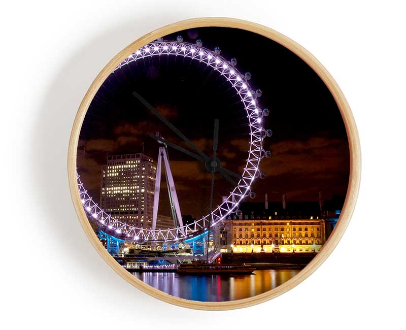 London Eye Water Lights Clock - Wallart-Direct UK