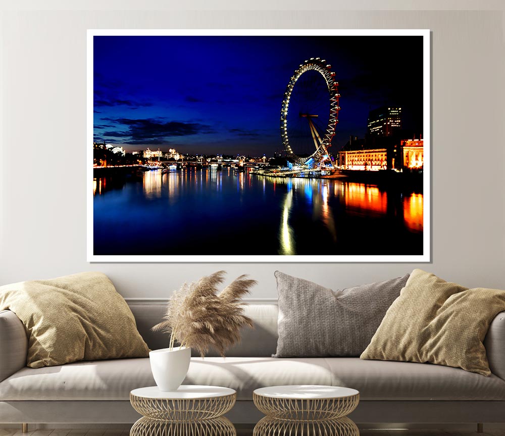 London Eye Print Poster Wall Art