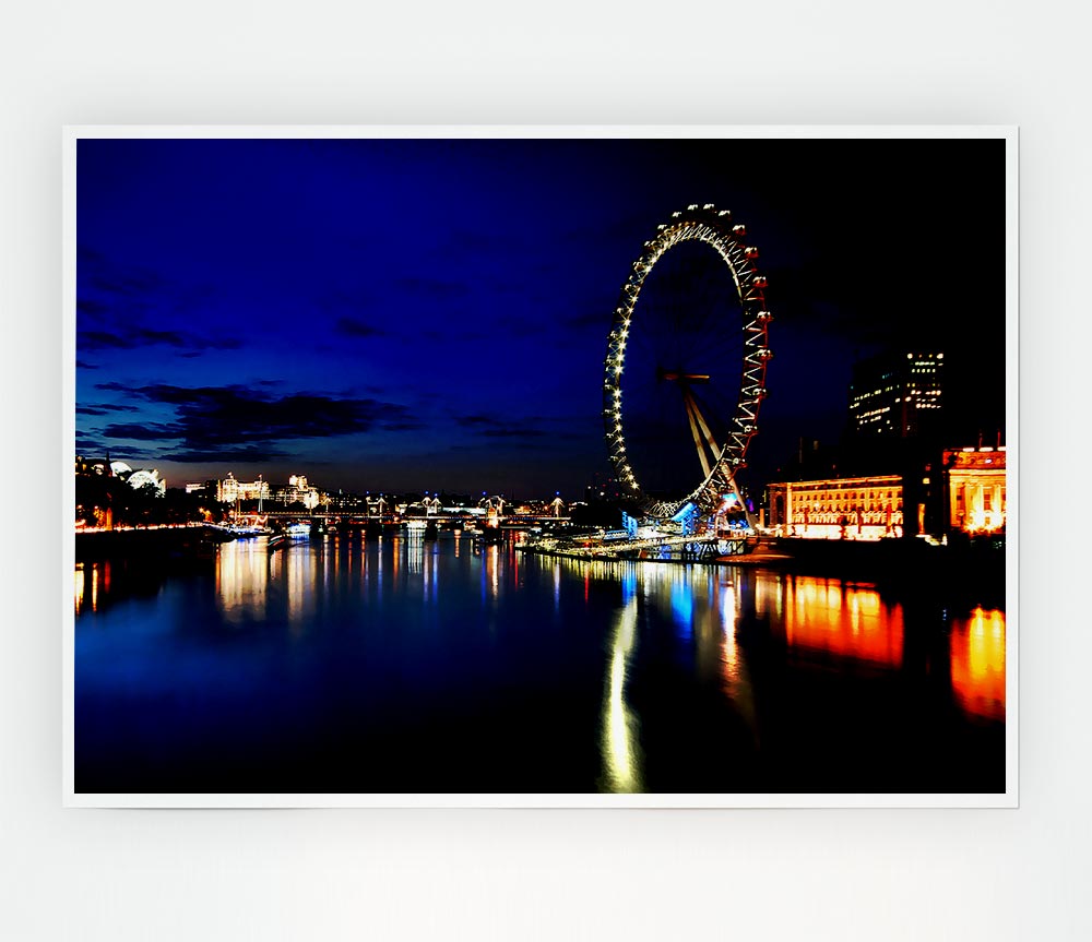 London Eye Print Poster Wall Art