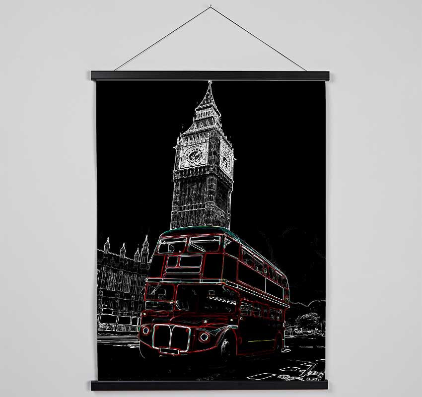 London Night Bus Hanging Poster - Wallart-Direct UK