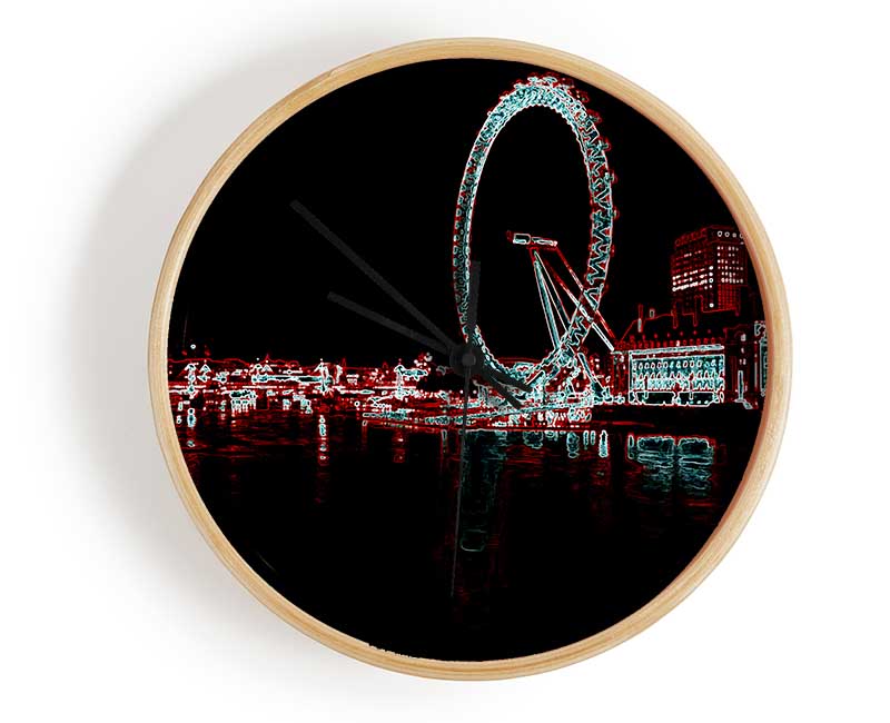 London Thames London Eye Clock - Wallart-Direct UK