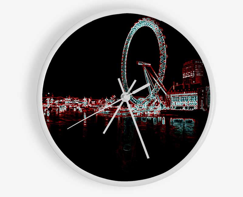 London Thames London Eye Clock - Wallart-Direct UK