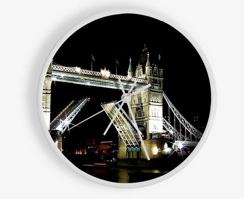 London Tower Bridge Night Opening Clock - Wallart-Direct UK