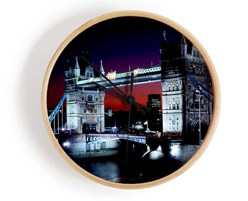 London Tower Bridge Night Vision Clock - Wallart-Direct UK