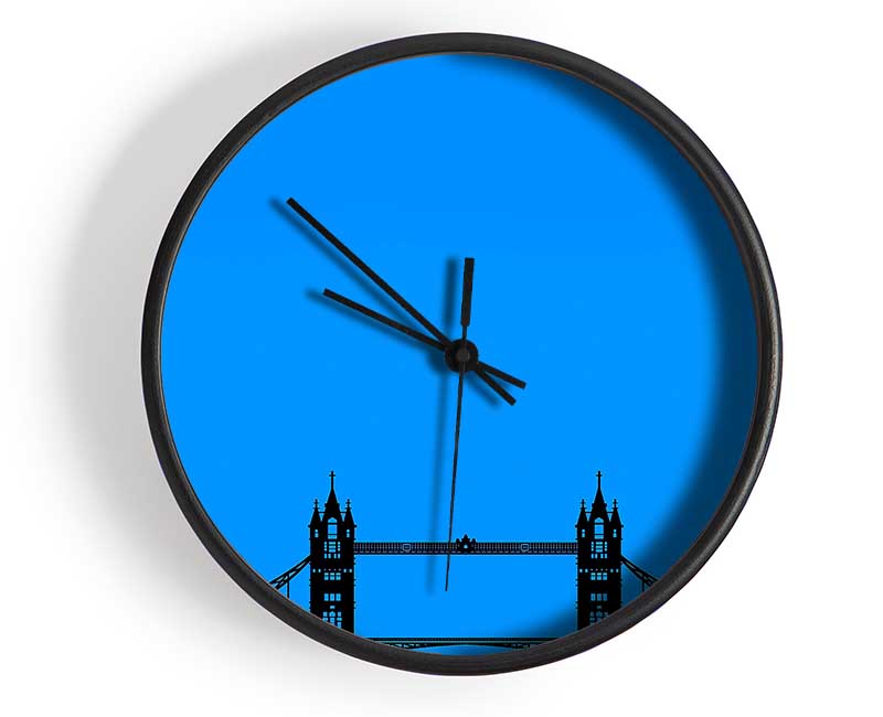 London Tower Bridge Silhouette Clock - Wallart-Direct UK