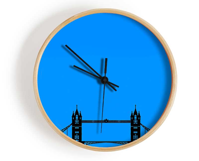 London Tower Bridge Silhouette Clock - Wallart-Direct UK