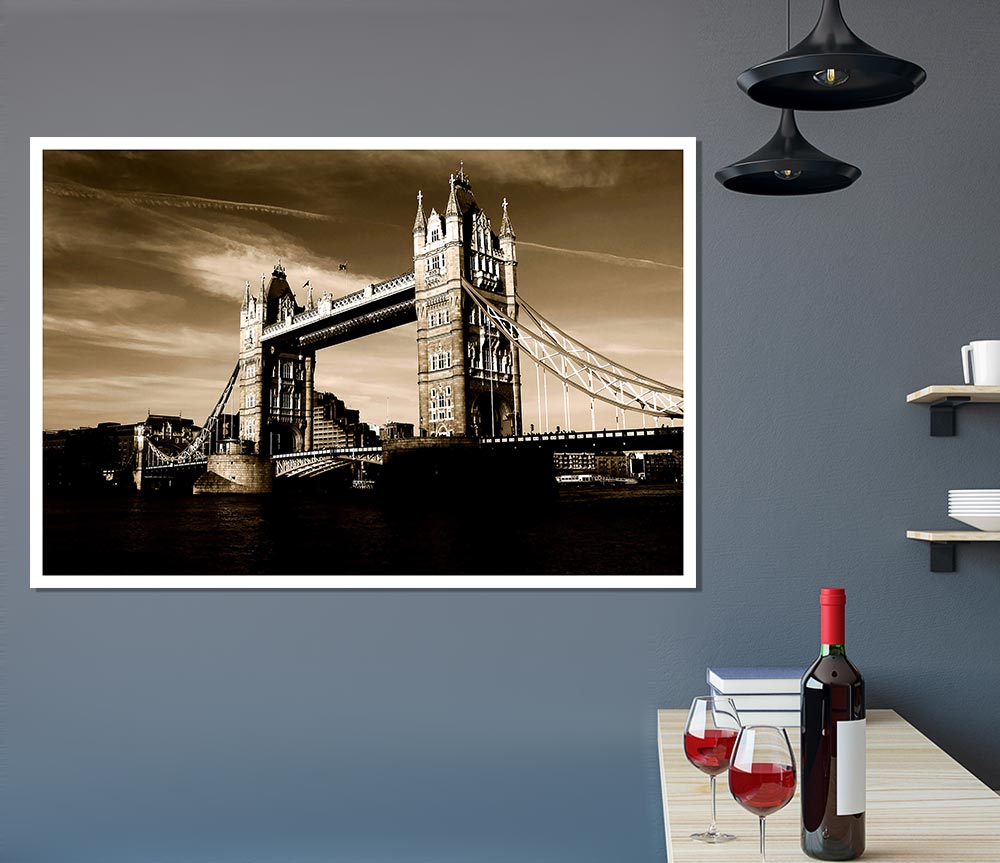 London Brown Beauty Print Poster Wall Art