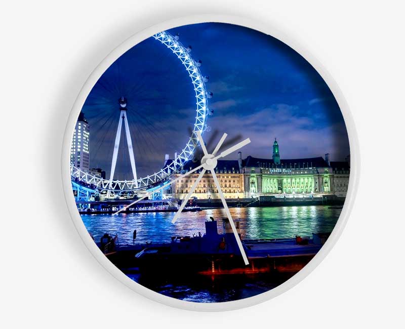 London-Eye Dusk Clock - Wallart-Direct UK