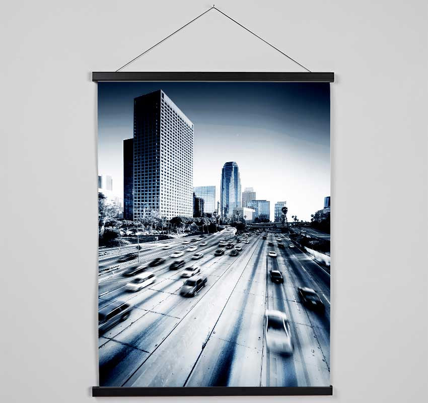 Los Angeles Highways Hanging Poster - Wallart-Direct UK