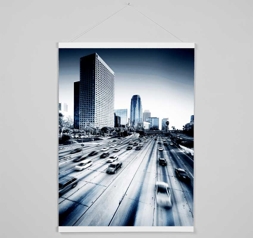 Los Angeles Highways Hanging Poster - Wallart-Direct UK