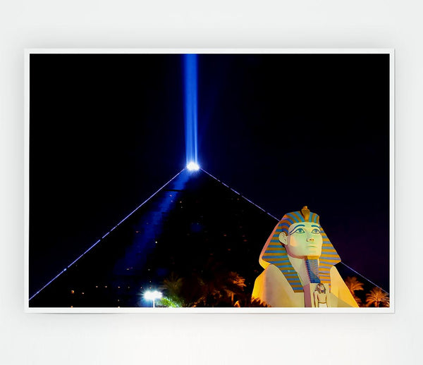 Los Vegas Pyramids Print Poster Wall Art