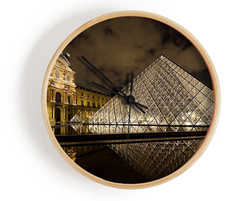 Louvre Museum Paris France Clock - Wallart-Direct UK