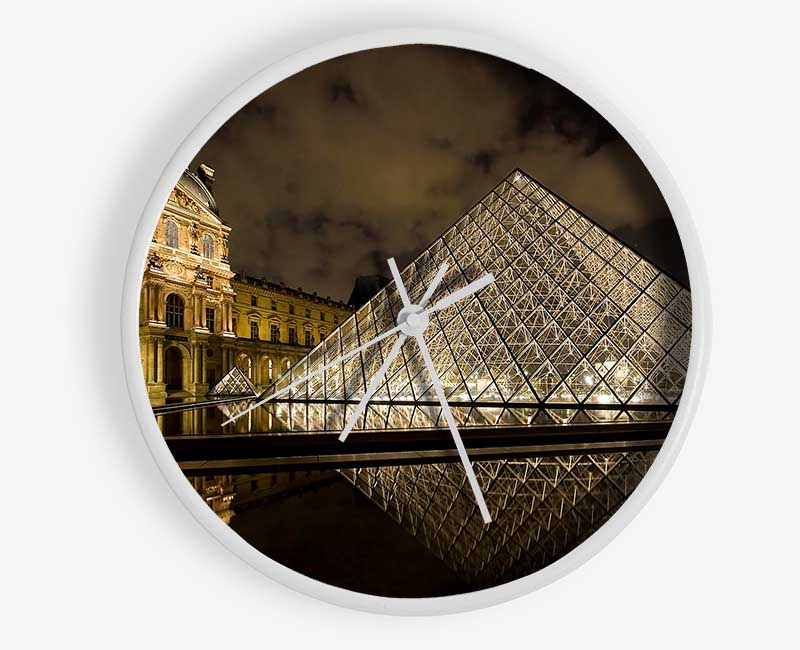 Louvre Museum Paris France Clock - Wallart-Direct UK