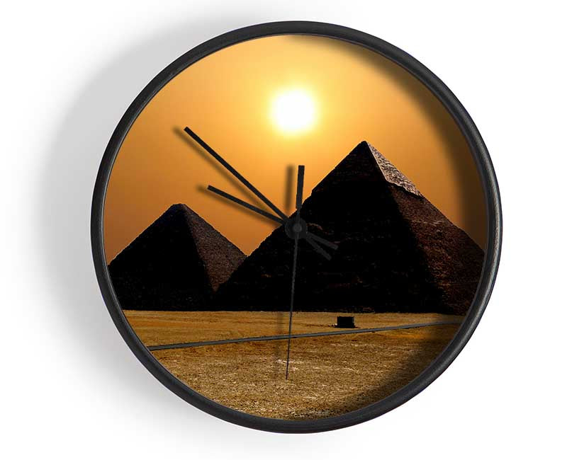 Magic Pyramids Giza Egypt Clock - Wallart-Direct UK