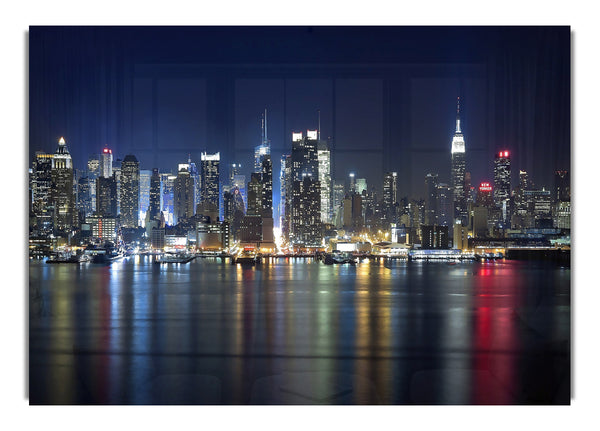 Manhattan Panorama At Night