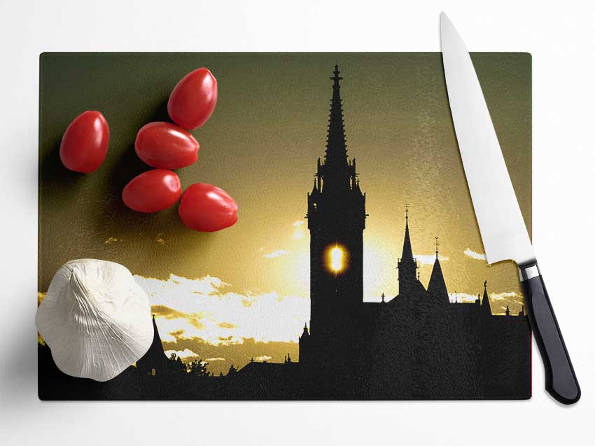 Matthias Church Silhouette Glass Chopping Board