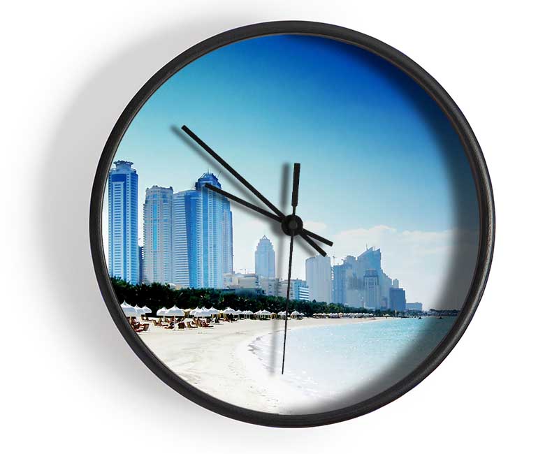 Miami Beach Clock - Wallart-Direct UK