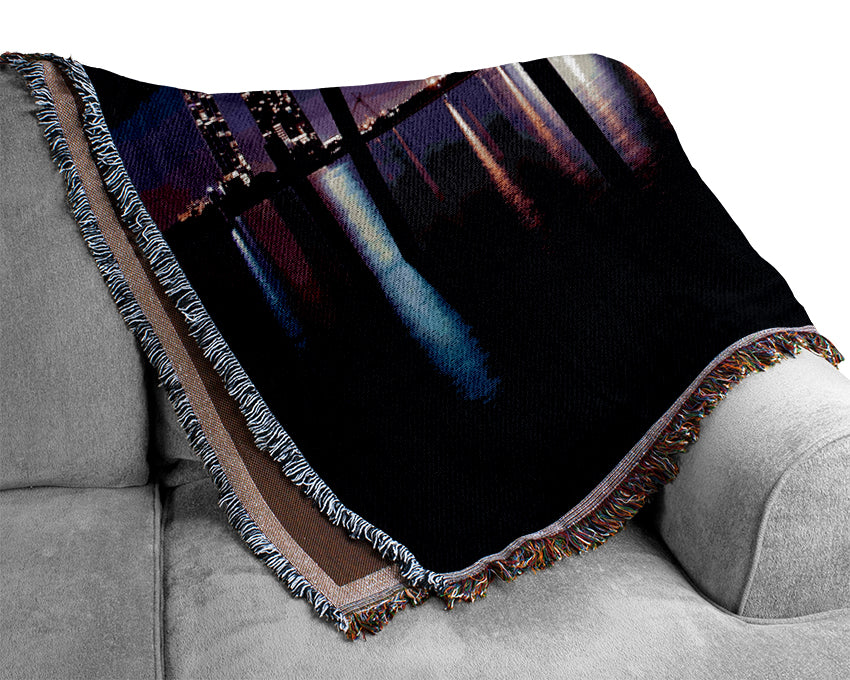 Miami Skyline Woven Blanket