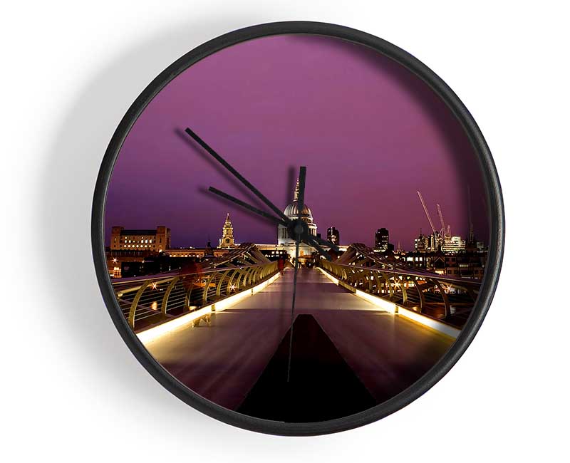 Millennium Bridge London Clock - Wallart-Direct UK