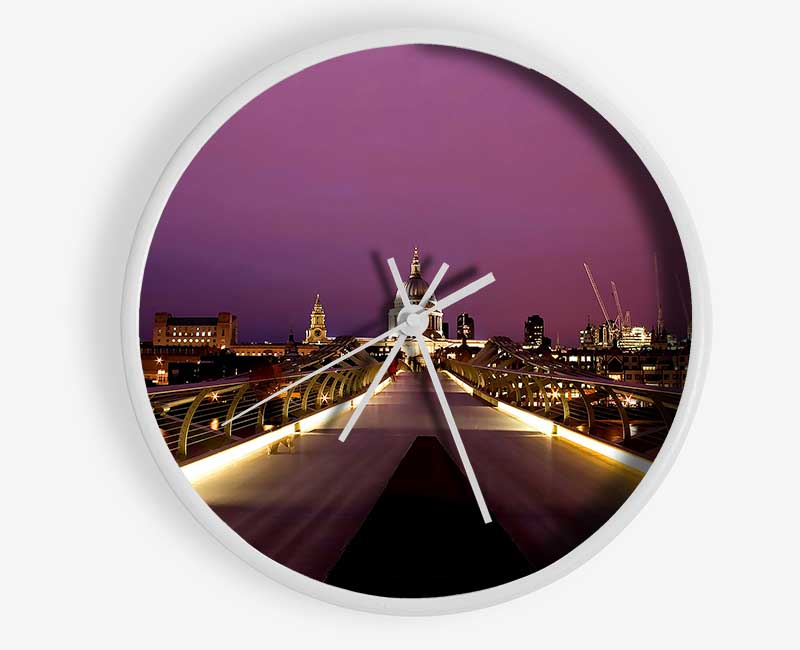 Millennium Bridge London Clock - Wallart-Direct UK