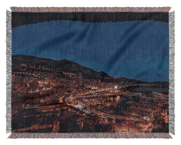 Monte Carlo Night Lights Woven Blanket