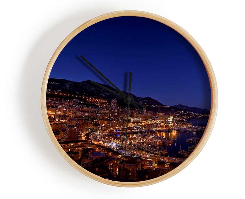 Monte Carlo Night Lights Clock - Wallart-Direct UK