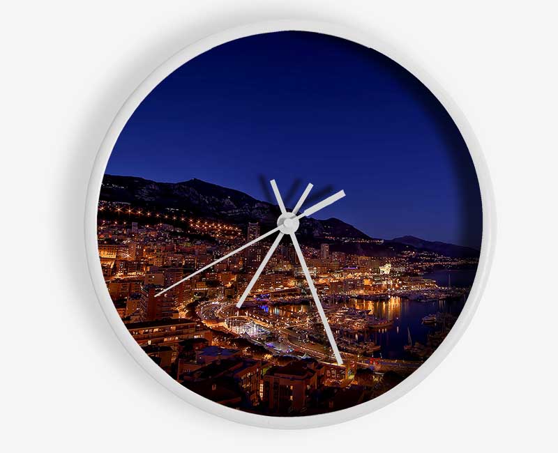 Monte Carlo Night Lights Clock - Wallart-Direct UK