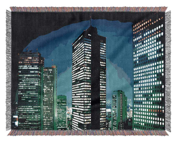 Neon City Woven Blanket