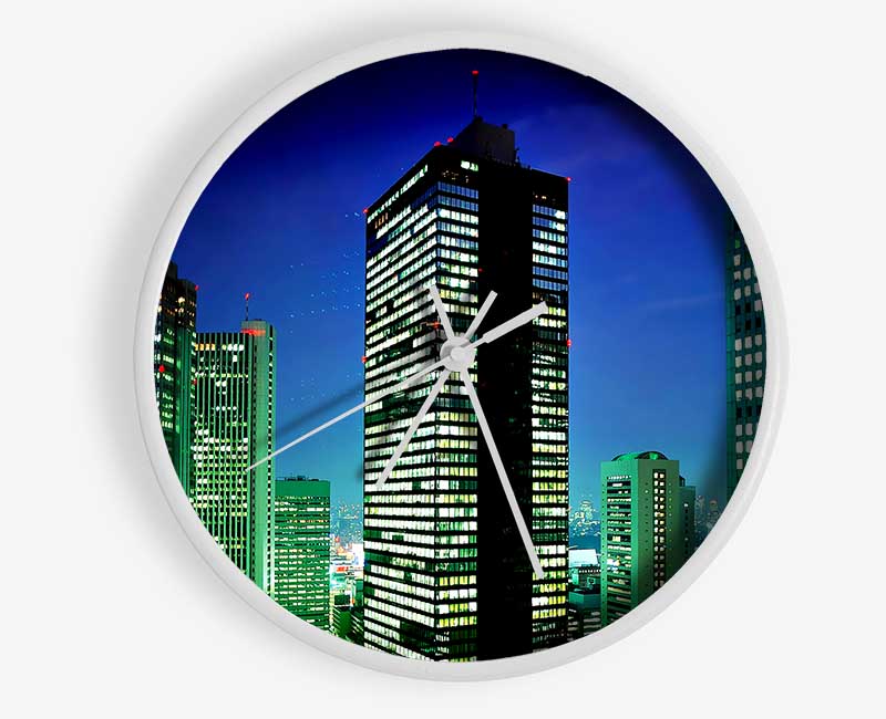 Neon City Clock - Wallart-Direct UK