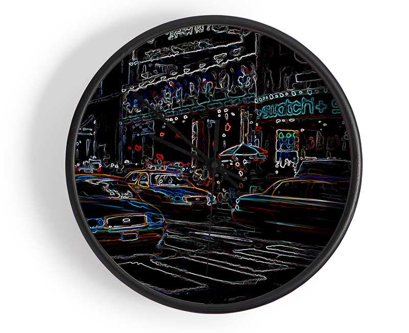 New York Psychedelic Clock - Wallart-Direct UK