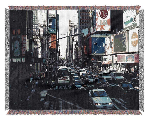 New York Roads Woven Blanket