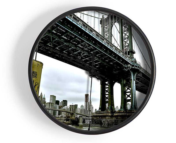 New York Bridge Clock - Wallart-Direct UK