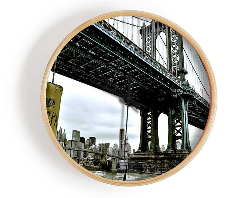 New York Bridge Clock - Wallart-Direct UK