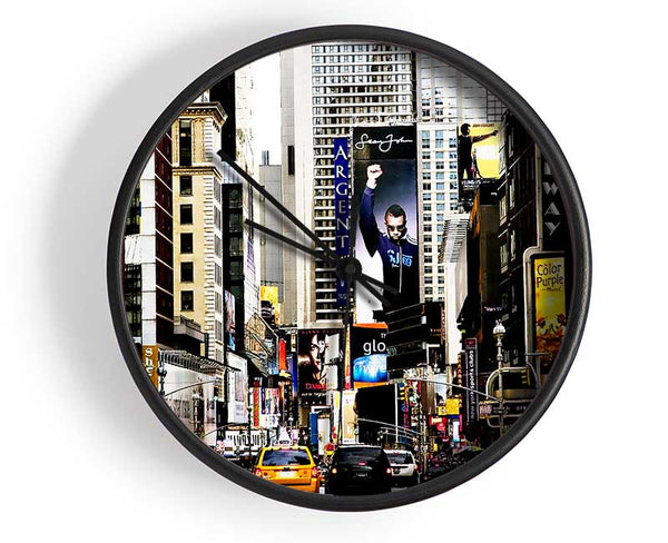 New York Broadway Days Clock - Wallart-Direct UK