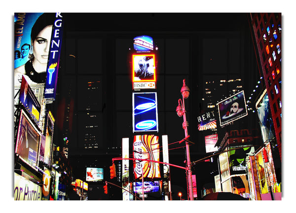 New Yorker Broadway-Nachtlichter