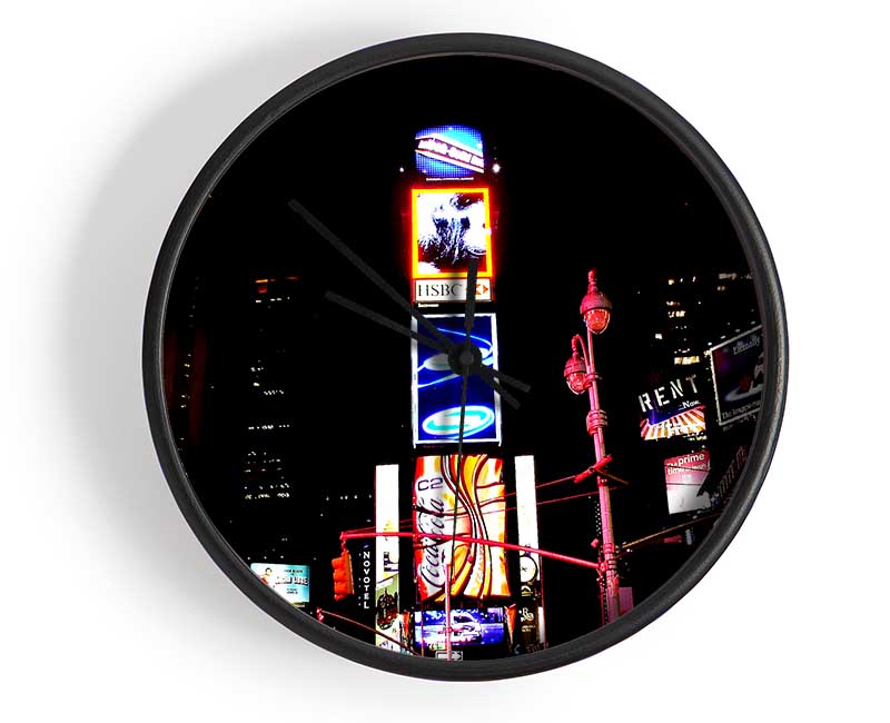 New York Broadway Night Lights Clock - Wallart-Direct UK