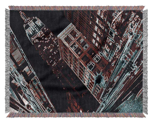 New York Broadway Woven Blanket