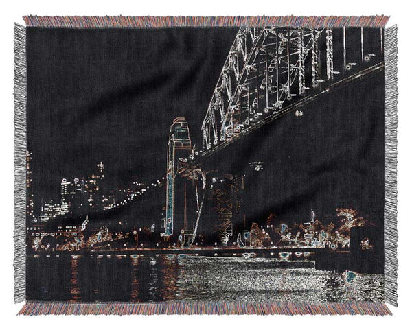 New York Brooklyn Bridge Woven Blanket