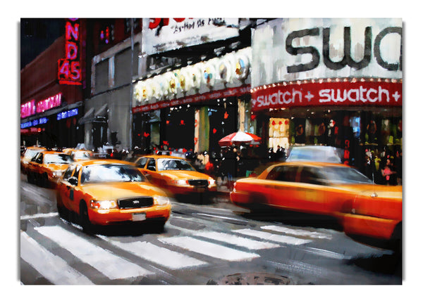 Gelbe Taxis auf der 5. Avenue in New York