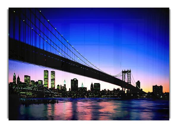 New York City Afar Blau Architektur Kann