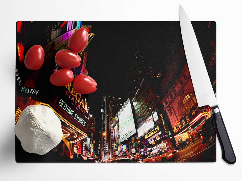 New York City At The Regal Glass Chopping Board