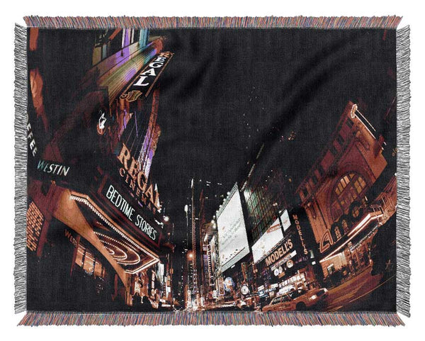 New York City At The Regal Woven Blanket