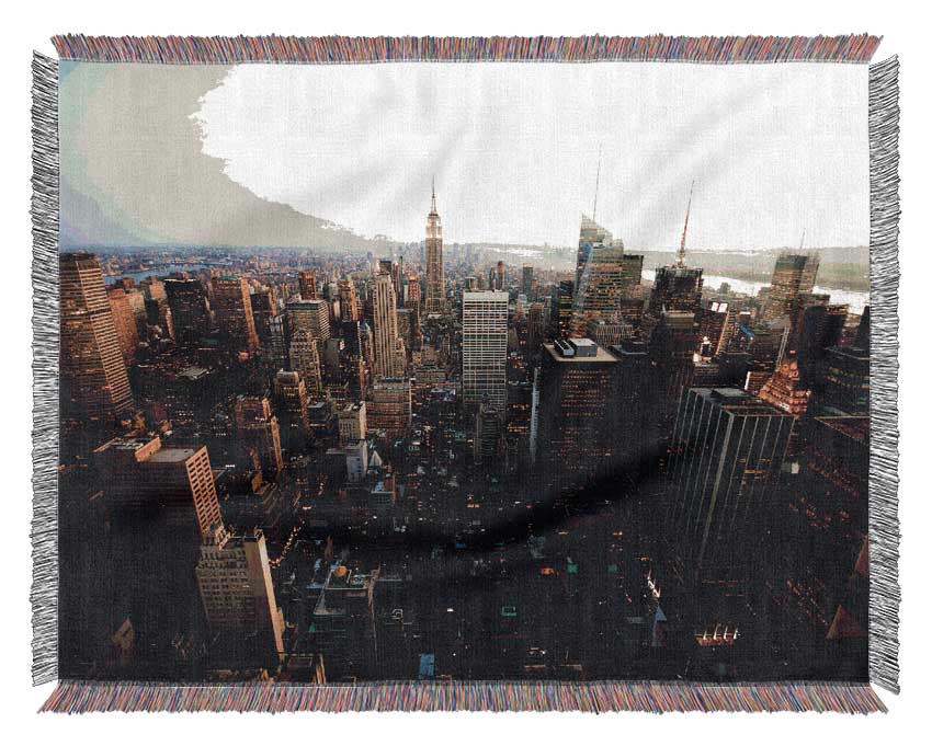 New York City By Day Woven Blanket