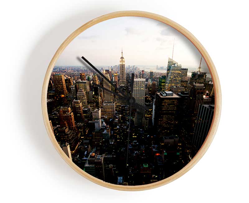 New York City By Day Clock - Wallart-Direct UK